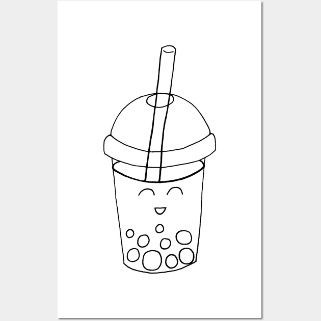 Bubble Tea Wall Art by Sloth Station